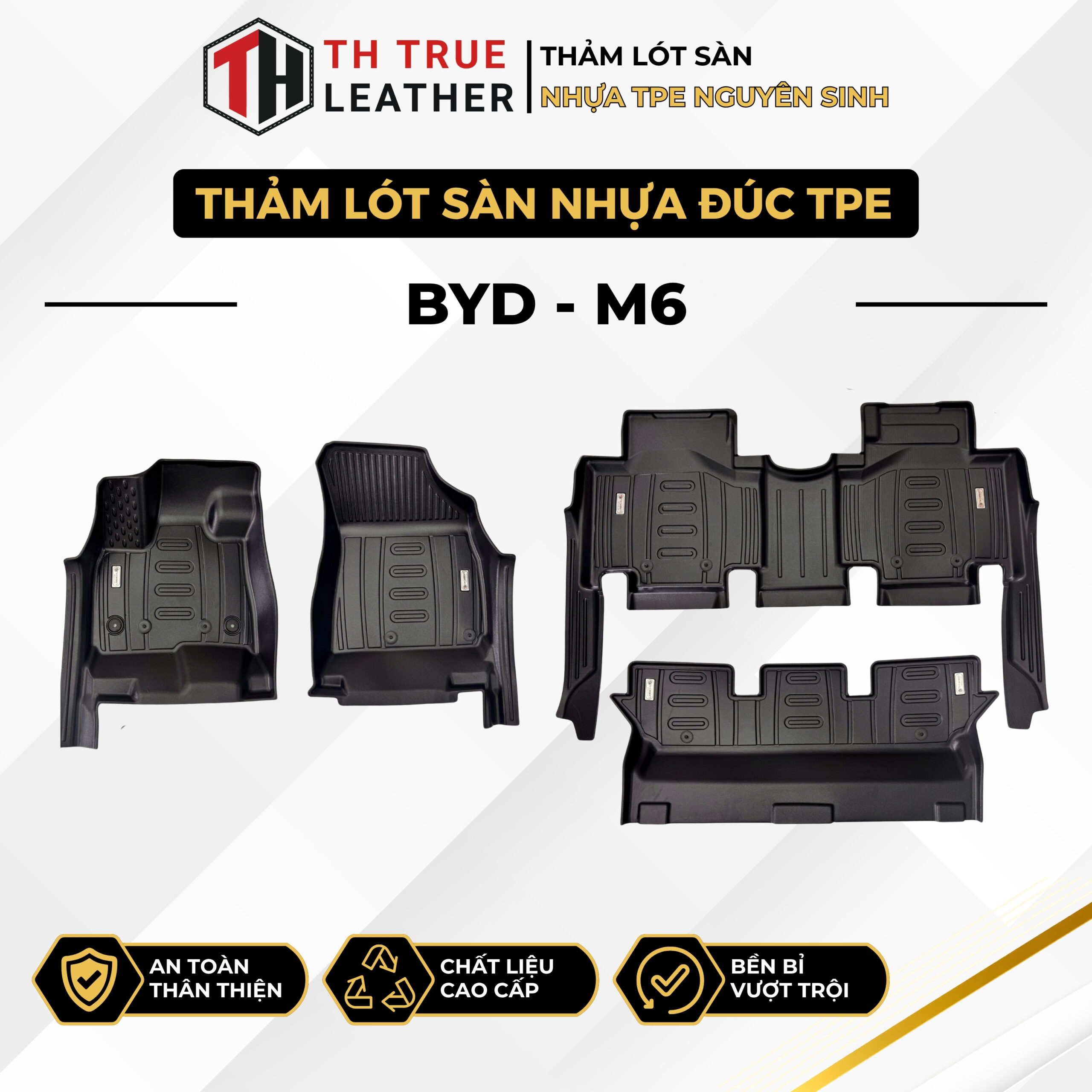Thảm lót sàn ô tô TPE BYD M6