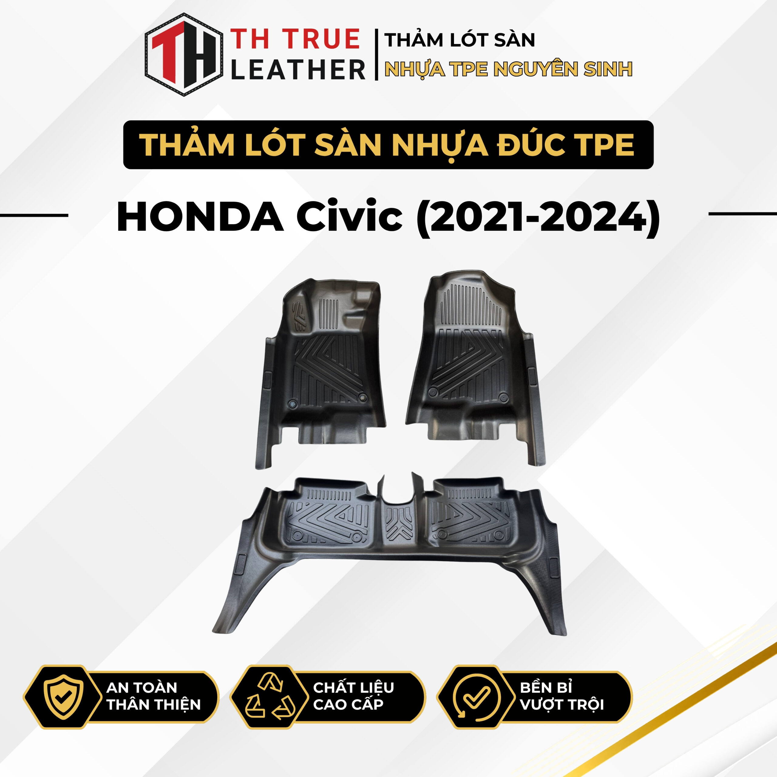 Thảm lót sàn ô tô TPE Honda Civic 2021 – 2025
