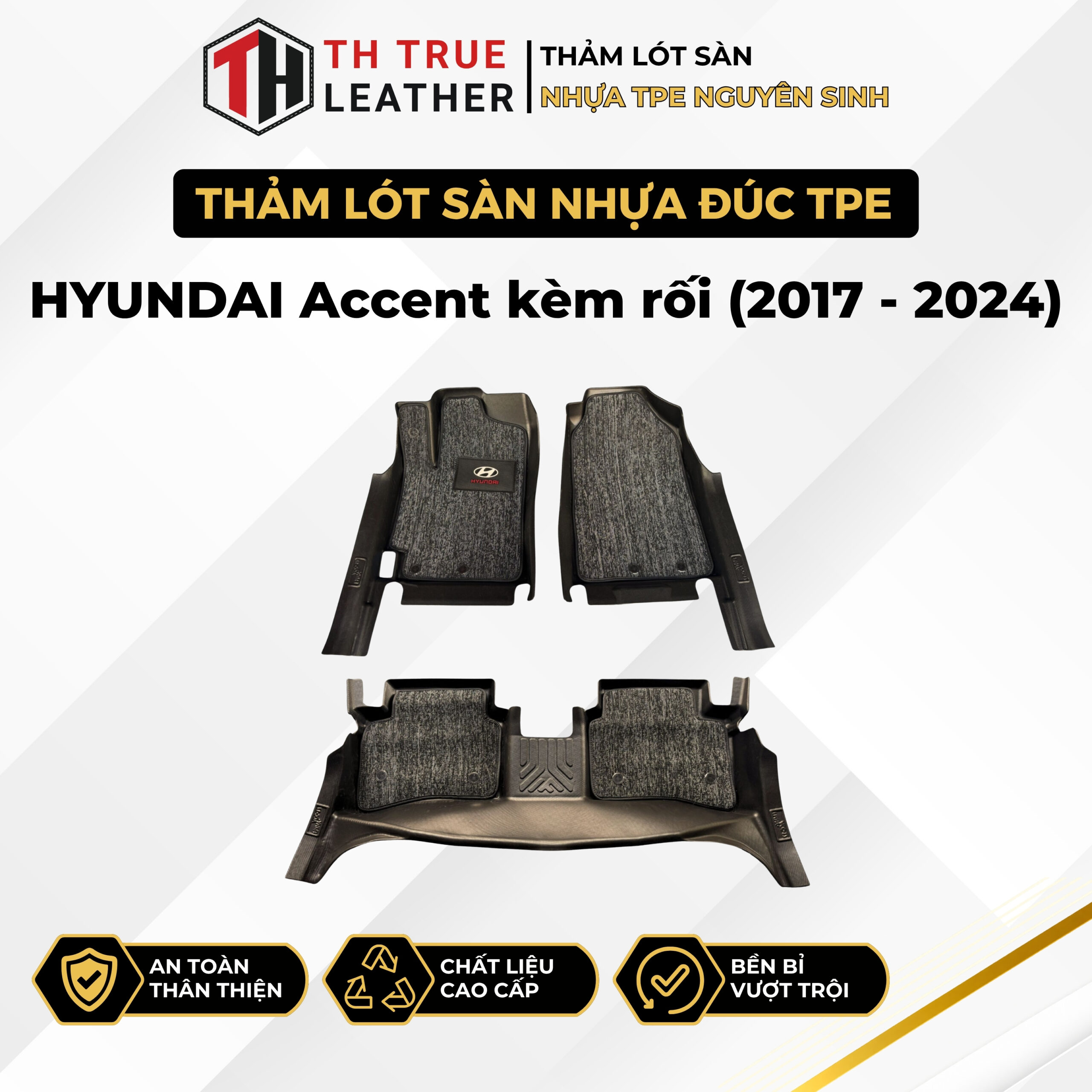 Thảm lót sàn ô tô TPE Hyundai Accent 2024 – 2026