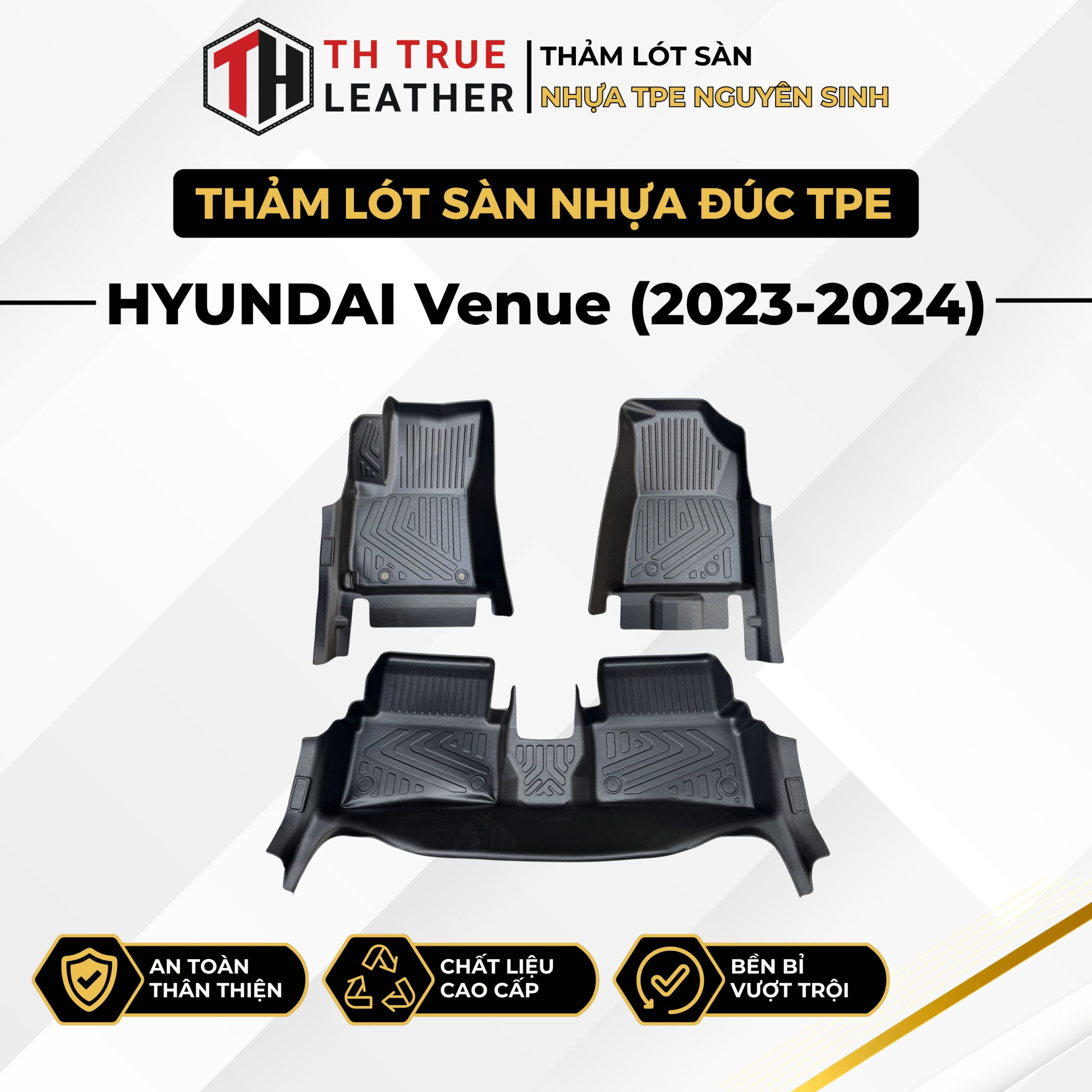 Thảm lót sàn ô tô TPE Hyundai Venue 2024 – 2026