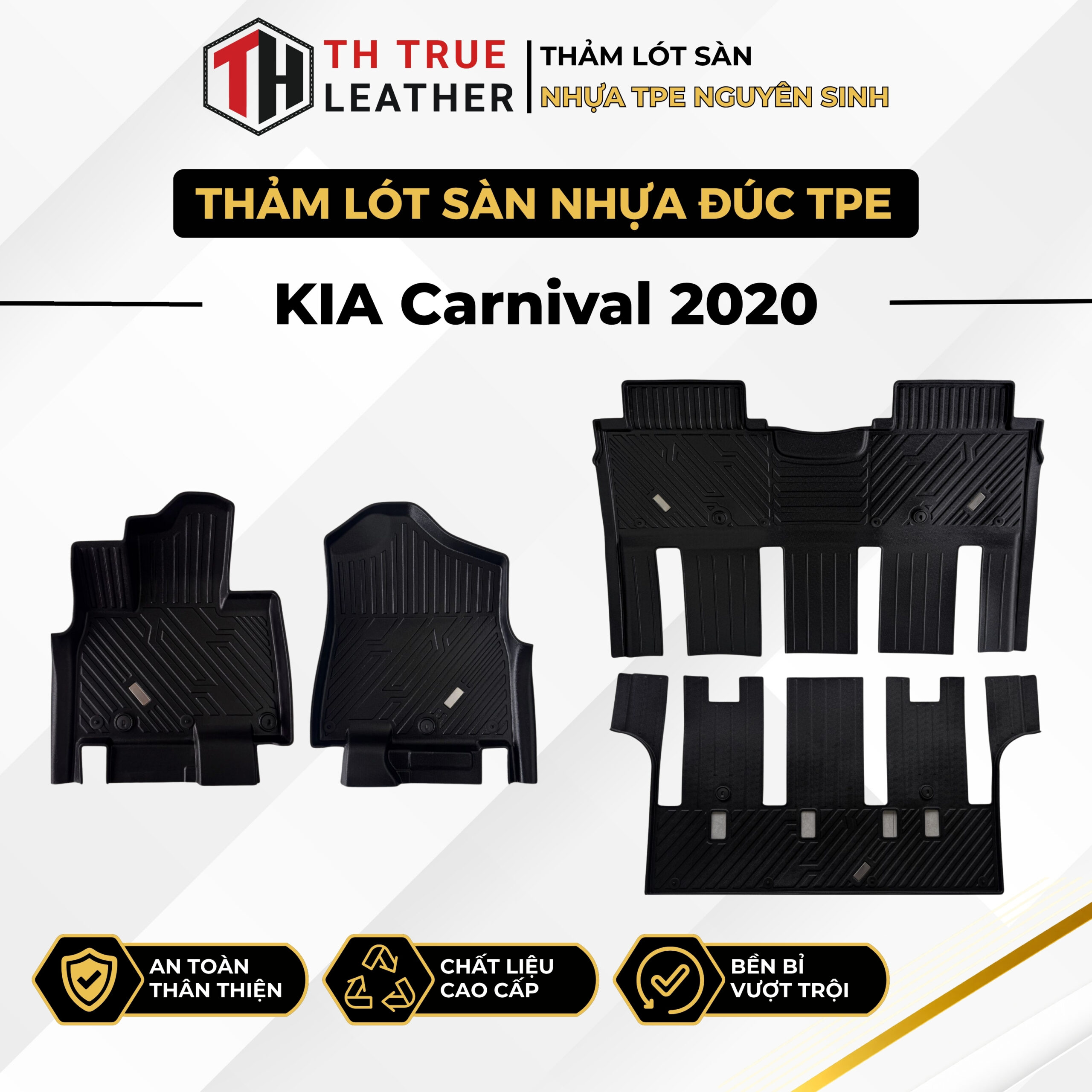 Thảm lót sàn ô tô TPE Kia Carnival 2020 – 2025