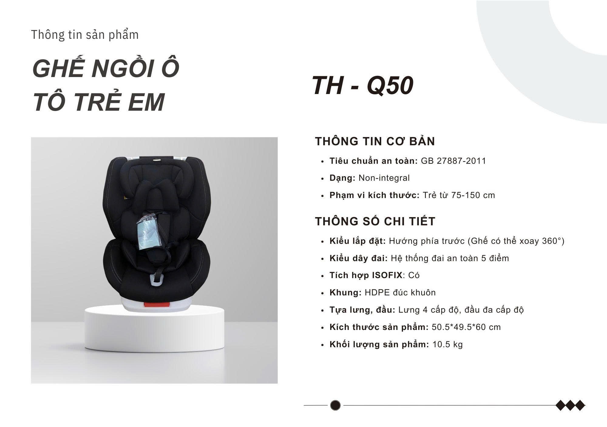 Alternative view of Ghế trẻ em TH Q50