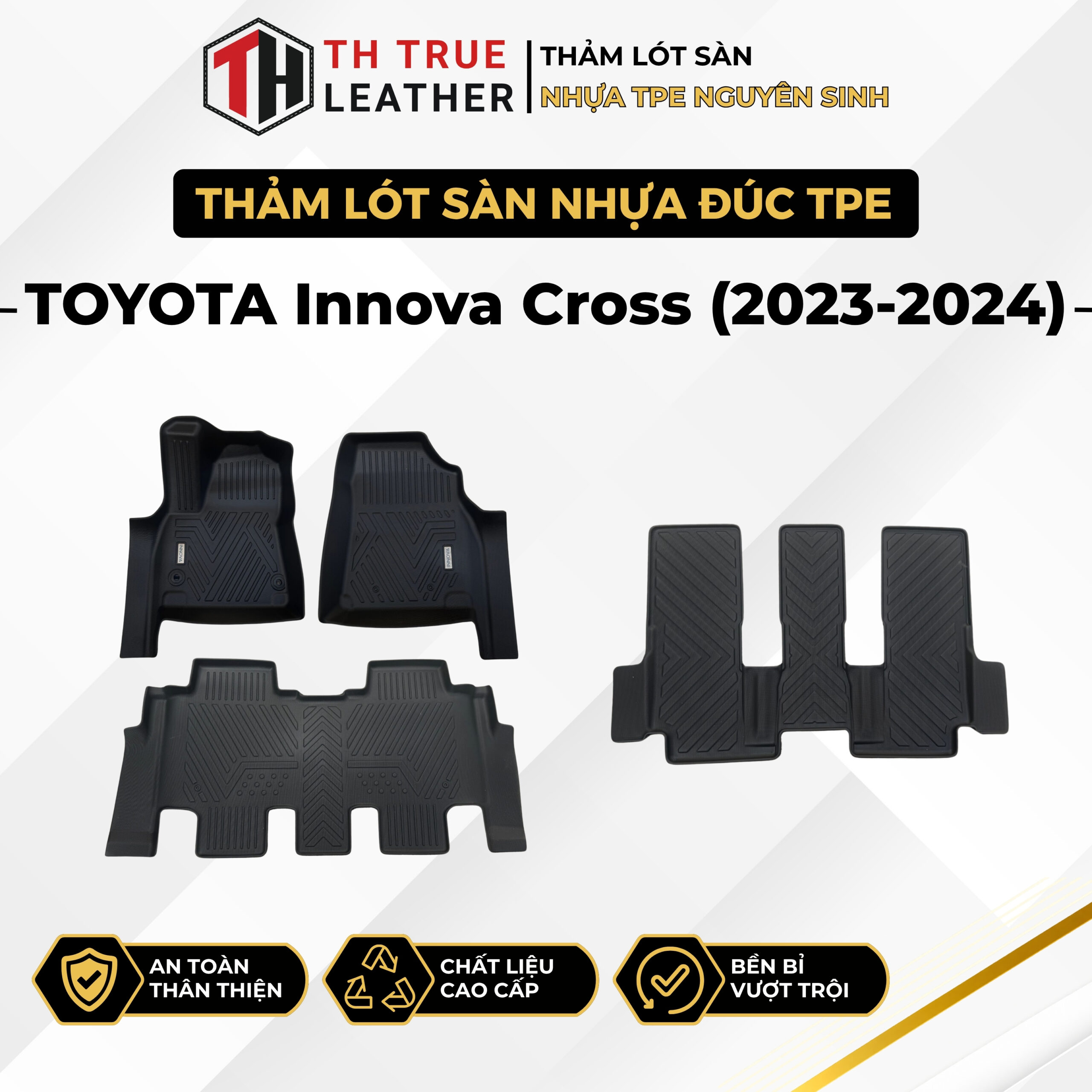 Thảm lót sàn ô tô TPE Toyota Innova Cross 2025-2026 bản Hybrid