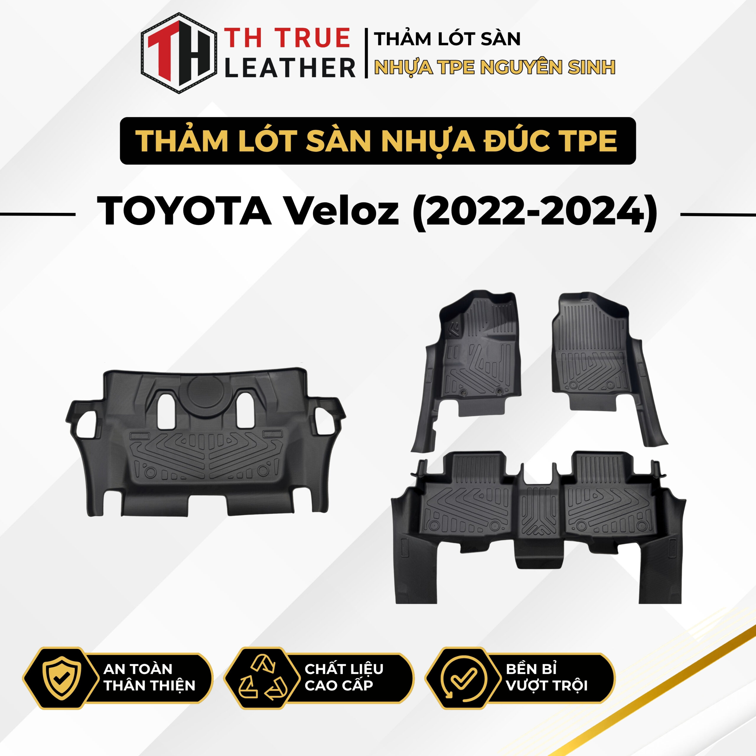 Thảm lót sàn ô tô TPE Toyota Veloz 2022 – 2026