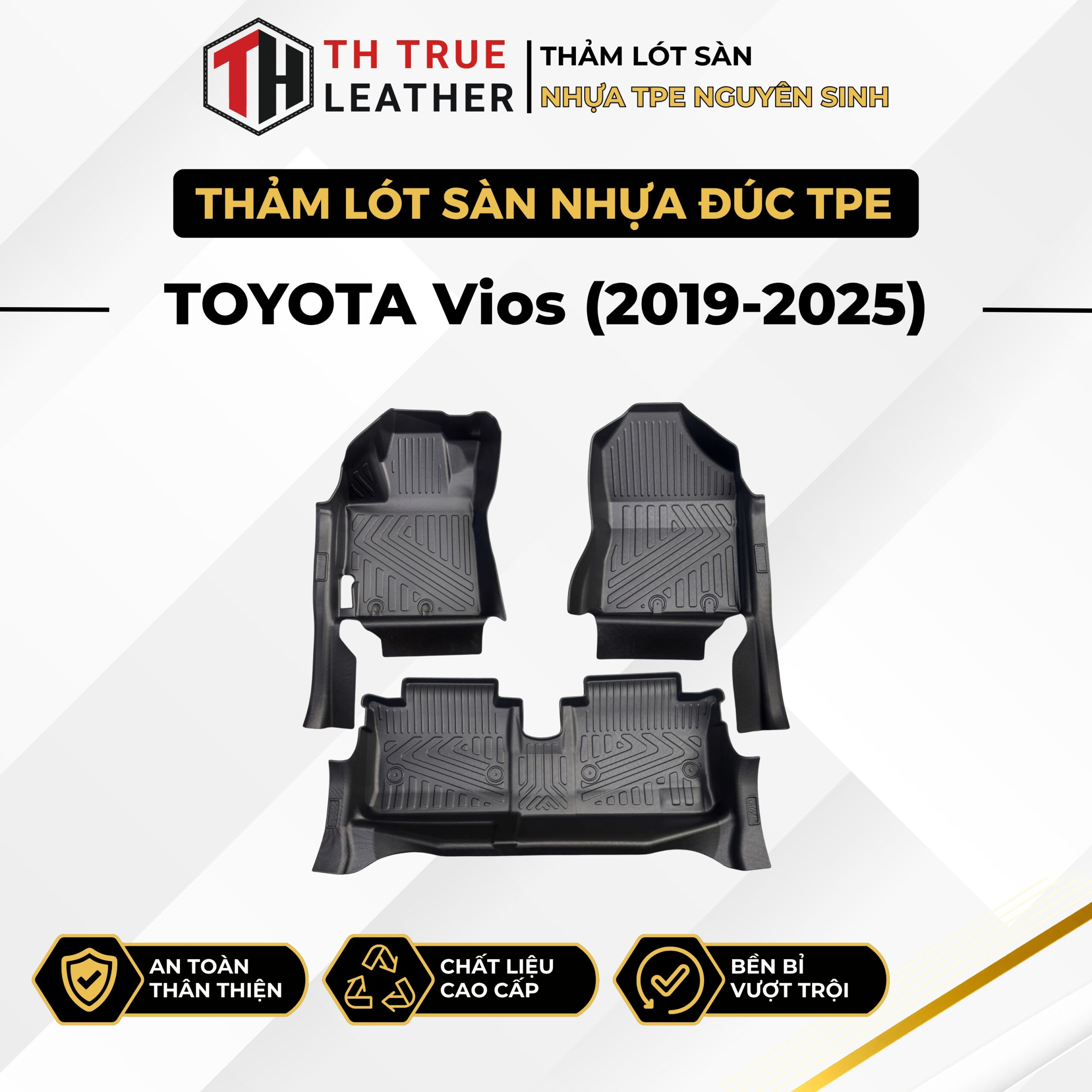 Thảm lót sàn ô tô TPE Toyota Vios 2019 – 2026