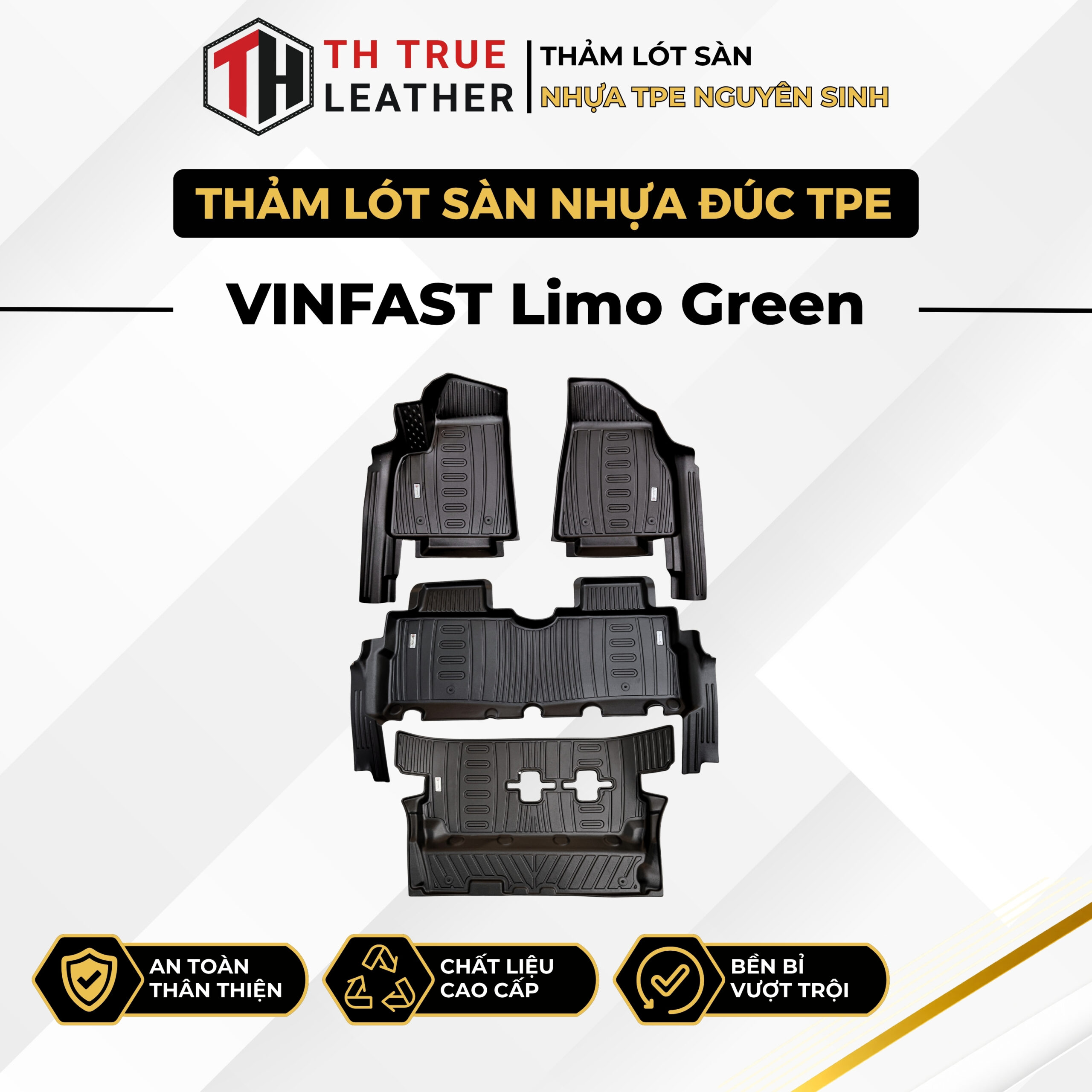 Thảm lót sàn ô tô TPE Vinfast Limo Green