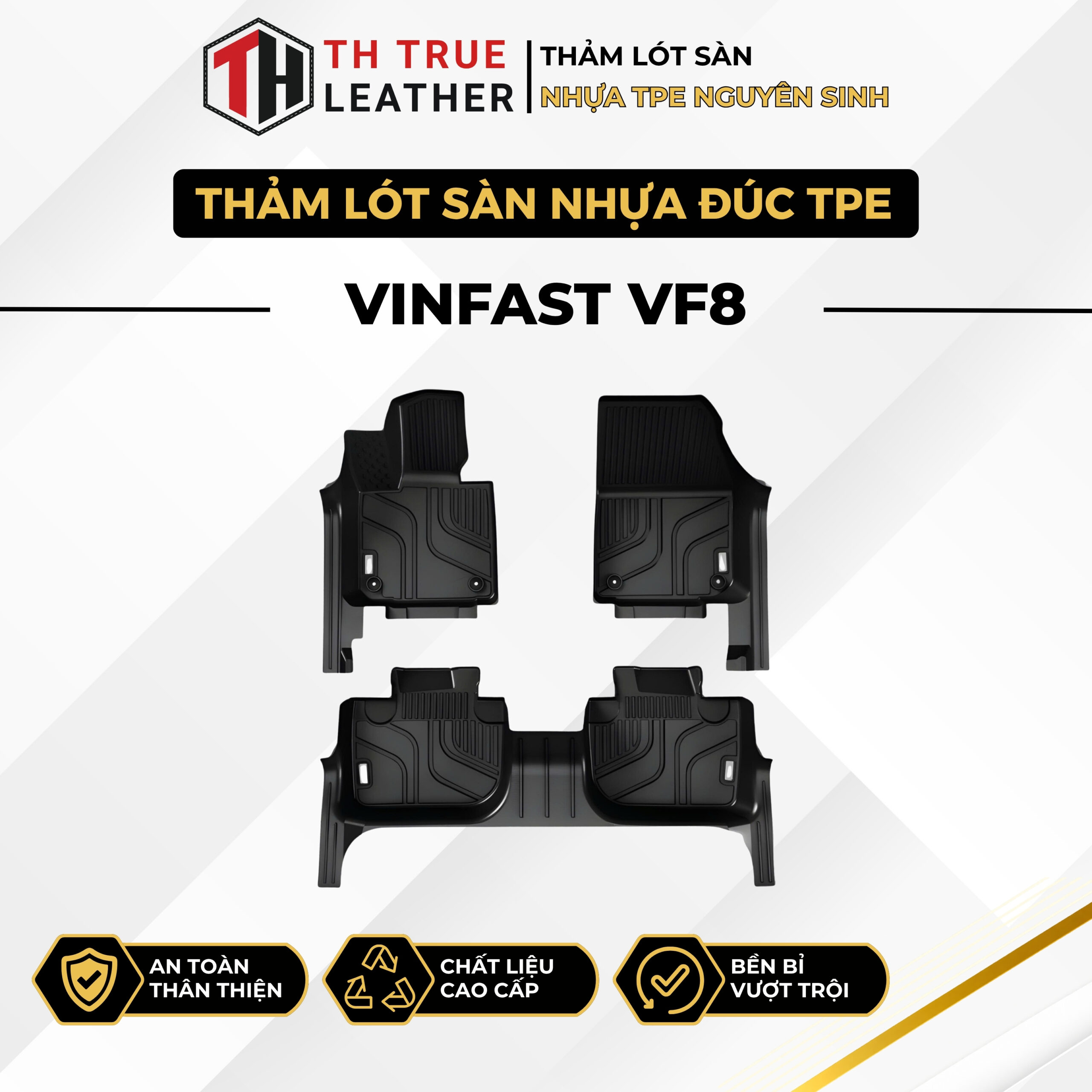 Thảm lót sàn ô tô TPE Vinfast VF8 2022-2025