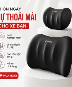 Gối Tựa Đầu, Tựa Lưng Ô Tô Công Thái Học