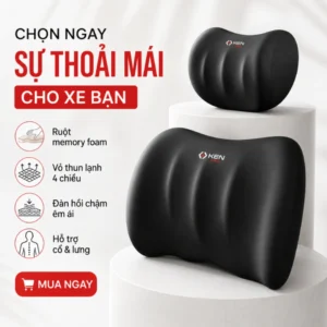 Gối Tựa Đầu, Tựa Lưng Ô Tô Công Thái Học