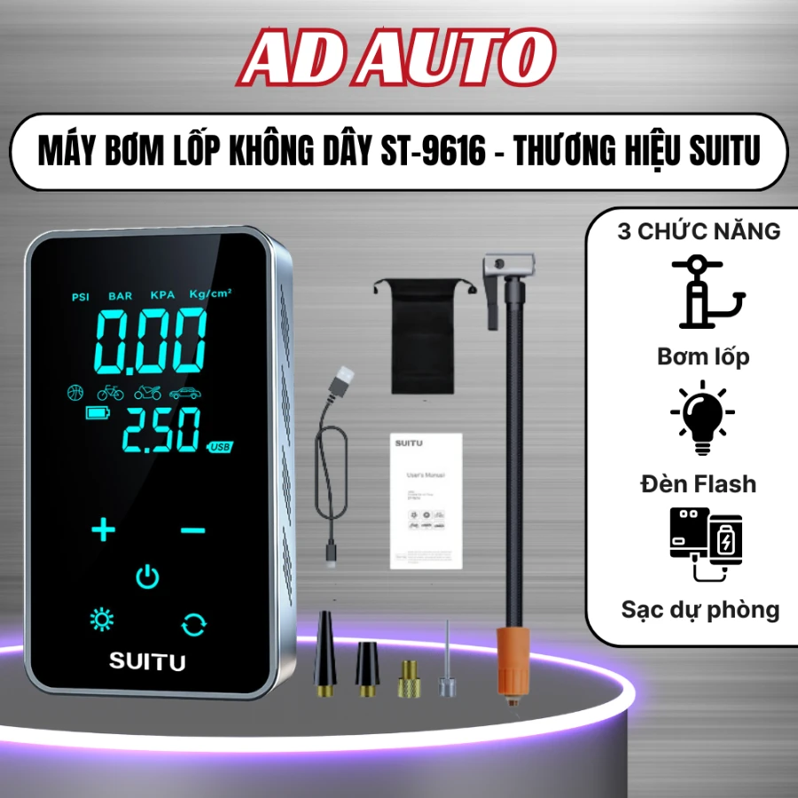 Máy bơm lốp đa năng ST9616