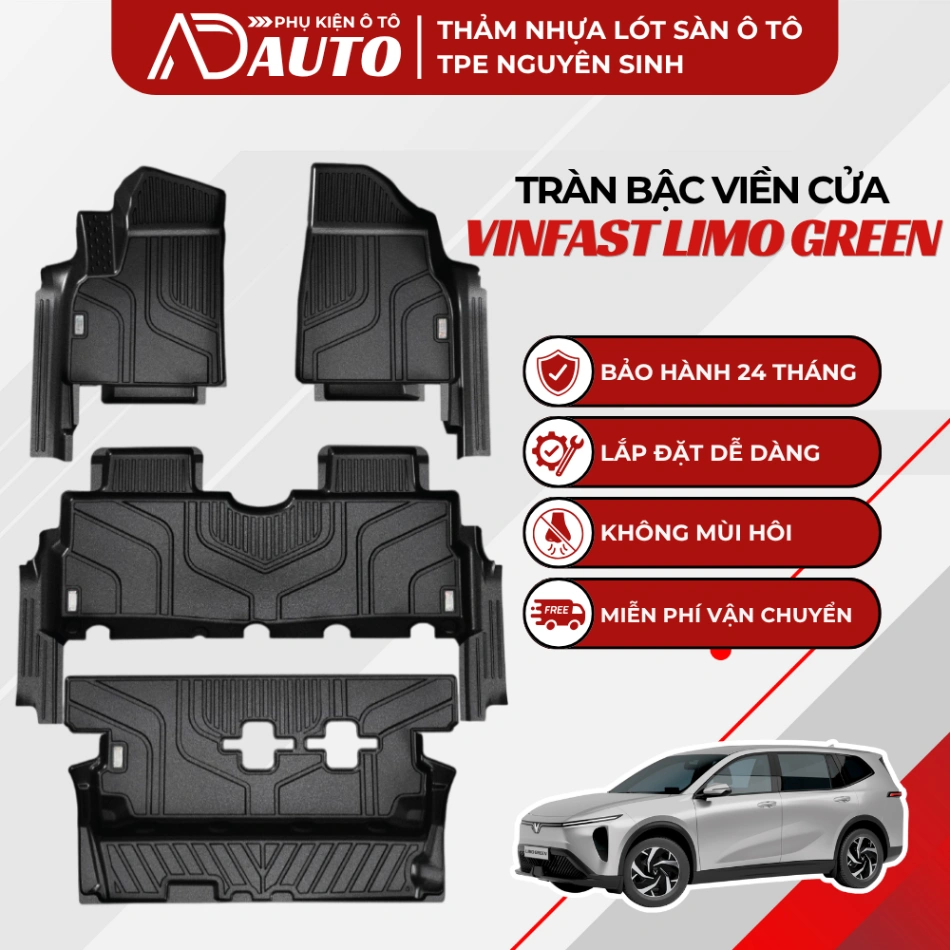Thảm lót sàn ô tô TPE Vinfast Limo Green