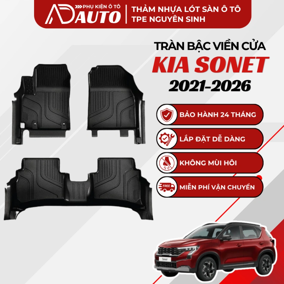 Thảm lót sàn ô tô TPE Kia Sonet 2021 – 2026