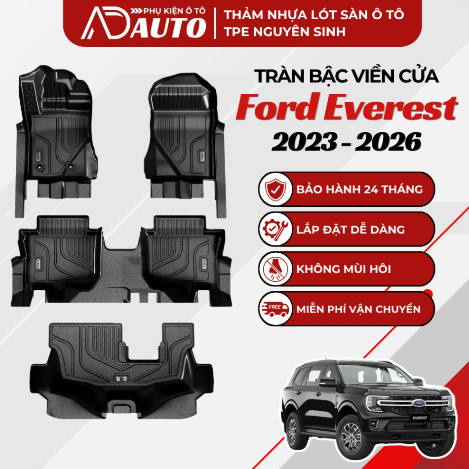 Thảm lót sàn ô tô TPE Ford Everest 2023 – 2026