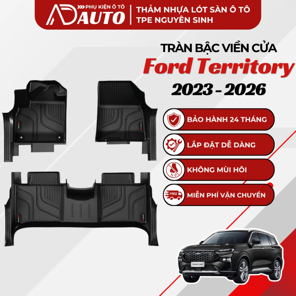 Thảm lót sàn ô tô TPE Ford Territory 2023 – 2026