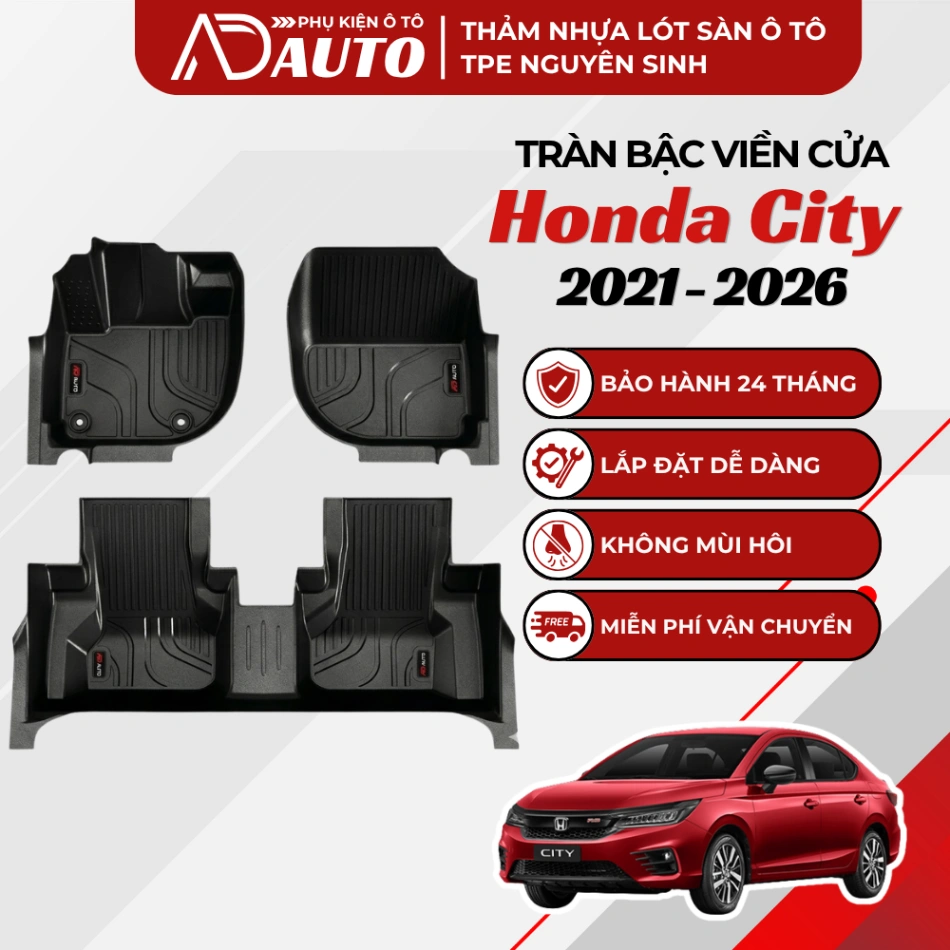 Thảm lót sàn ô tô TPE Honda City 2021-2026
