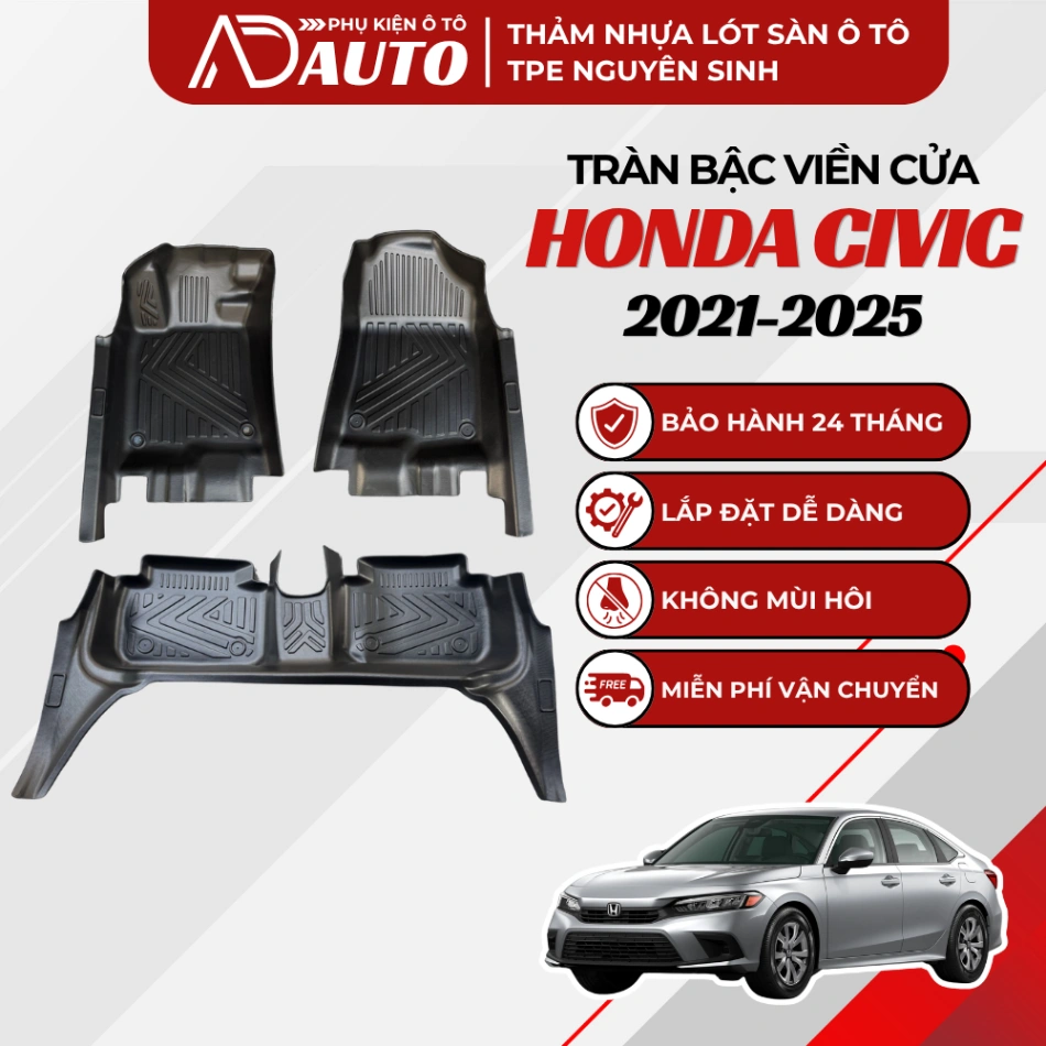 Thảm lót sàn ô tô TPE Honda Civic 2021 – 2025
