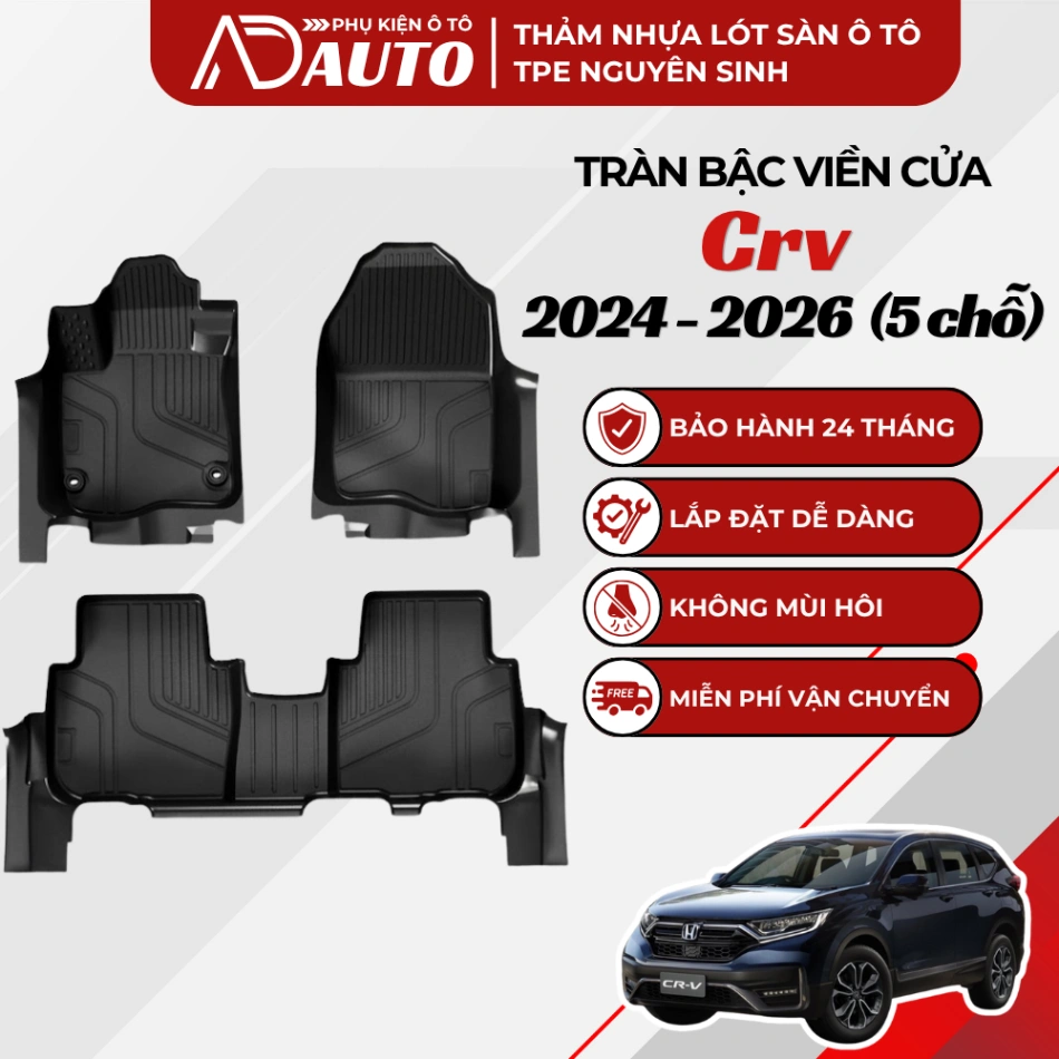 Thảm lót sàn ô tô TPE Honda CRV 2024 – 2026 (5 chỗ)