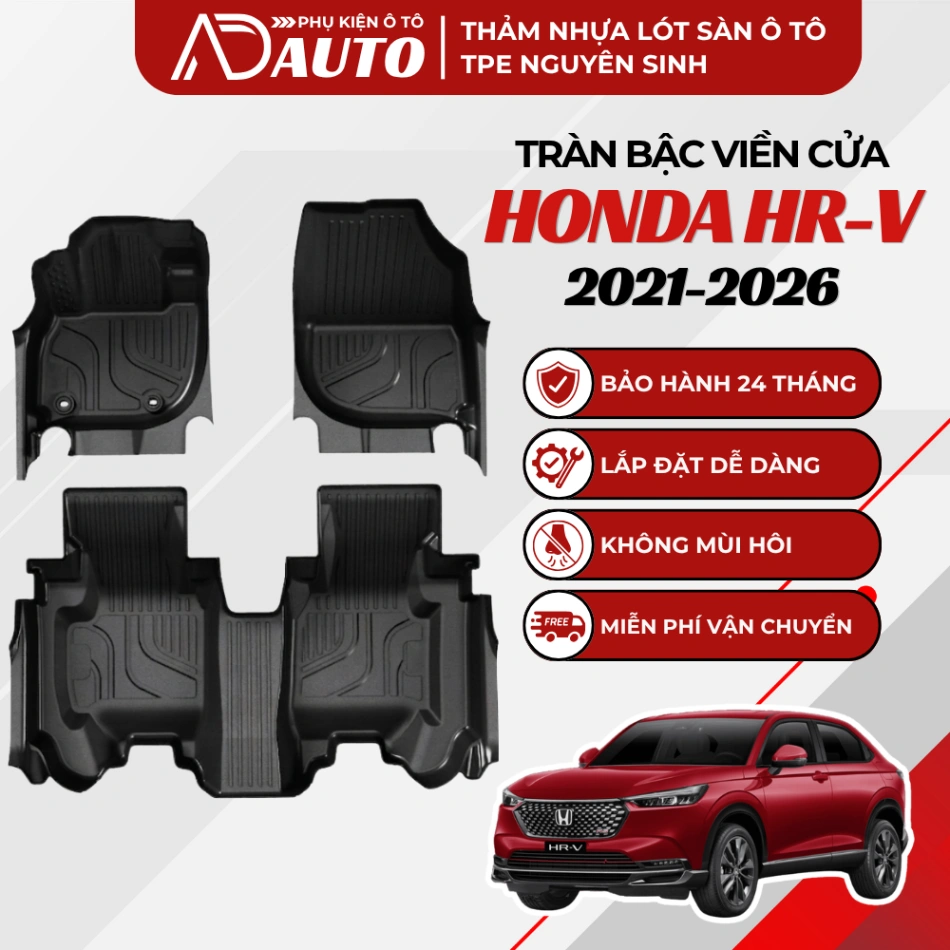 Thảm lót sàn ô tô TPE Honda HRV 2021 – 2026