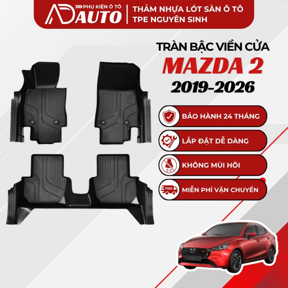 Thảm lót sàn ô tô TPE Mazda 2 2019-2026