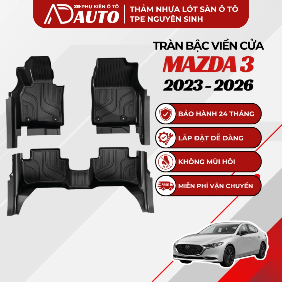 Thảm lót sàn ô tô TPE Mazda 3 2023 – 2026