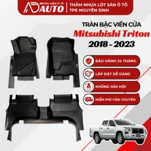 Thảm lót sàn ô tô TPE Mitsubishi Triton 2018 – 2023