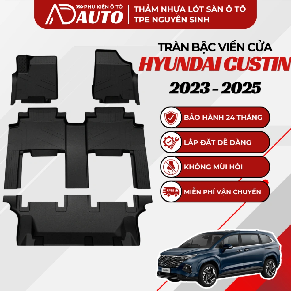 Thảm lót sàn ô tô TPE Hyundai Custin 2023 – 2025