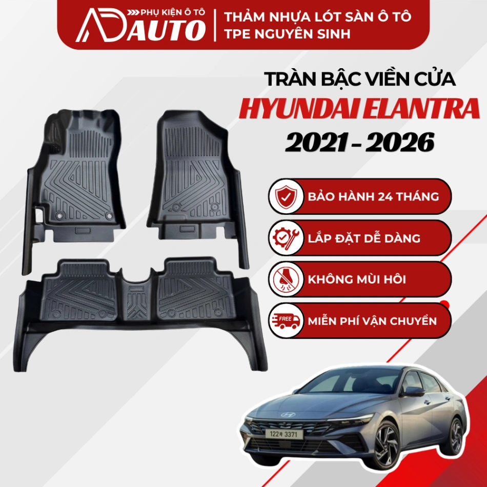 Thảm lót sàn ô tô TPE Hyundai Elantra 2021 – 2026