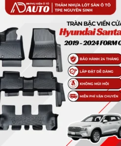 Thảm lót sàn ô tô TPE Hyundai Santafe 2019 – 2024 Form Cũ