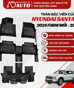 Thảm lót sàn ô tô TPE Hyundai Santafe 2024 Form mới – 2026