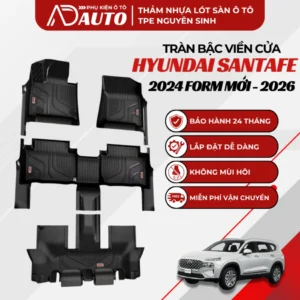 Thảm lót sàn ô tô TPE Hyundai Santafe 2024 Form mới – 2026