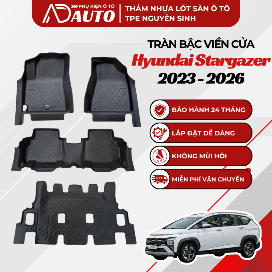 Thảm lót sàn ô tô TPE Hyundai Stargazer 2023 – 2026