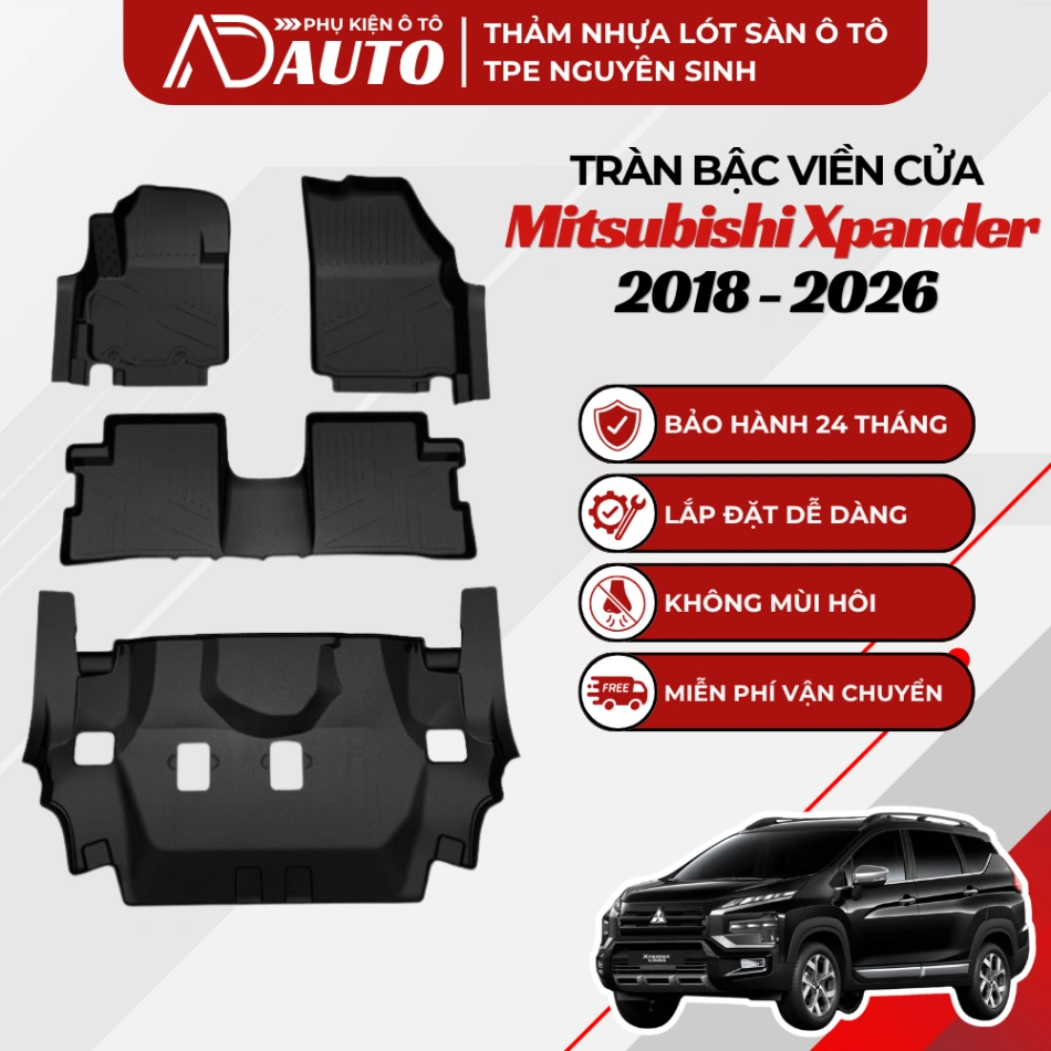 Thảm lót sàn ô tô TPE Mitsubishi Xpander 2018 – 2026
