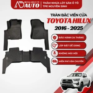 Thảm lót sàn ô tô TPE Toyota Hilux 2016 – 2025