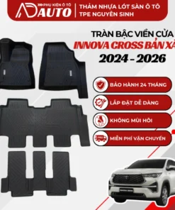 Thảm lót sàn ô tô TPE Toyota Innova Cross 2024-2026 Bản Xăng