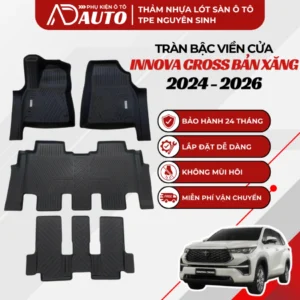 Thảm lót sàn ô tô TPE Toyota Innova Cross 2024-2026 Bản Xăng