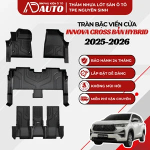 Thảm lót sàn ô tô TPE Toyota Innova Cross 2025-2026 bản Hybrid