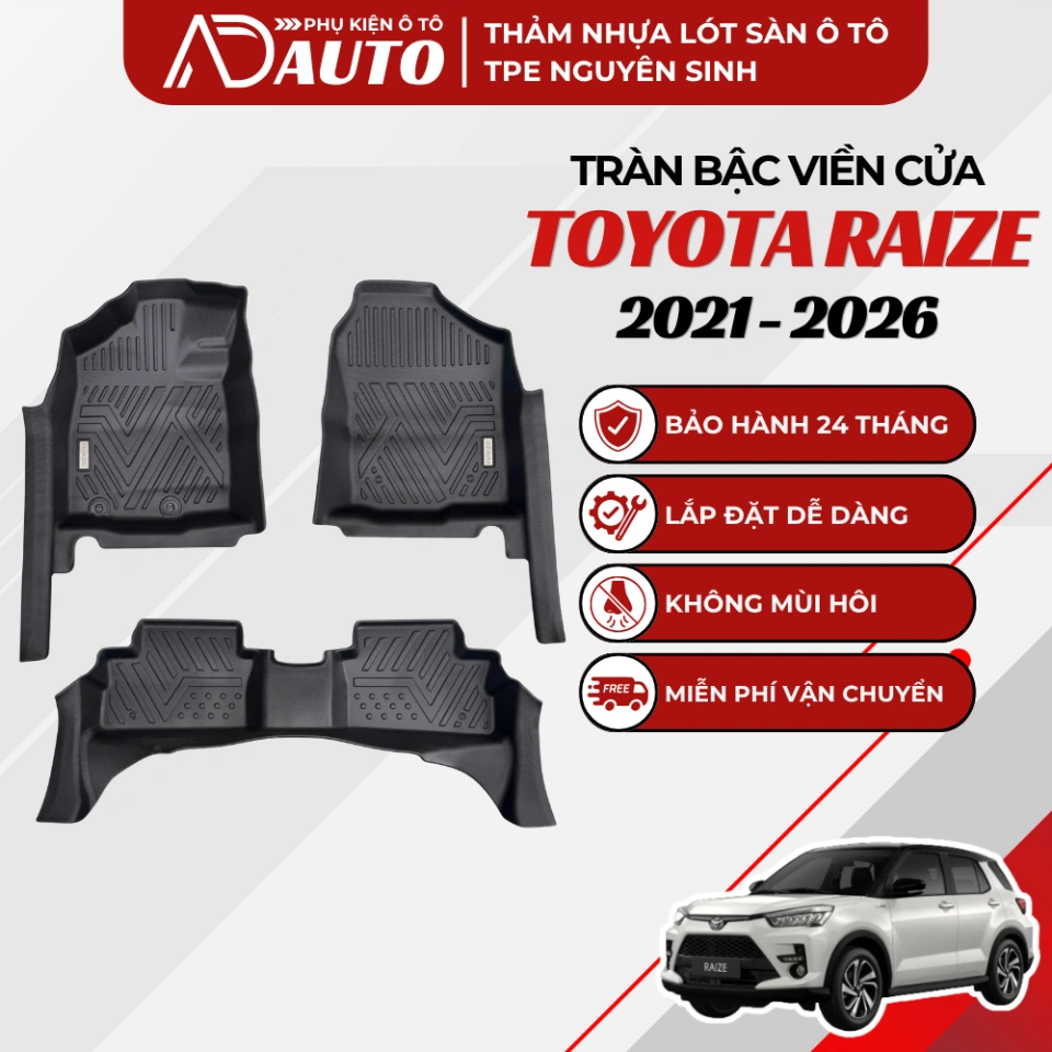 Thảm lót sàn ô tô TPE Toyota Raize 2021 – 2026