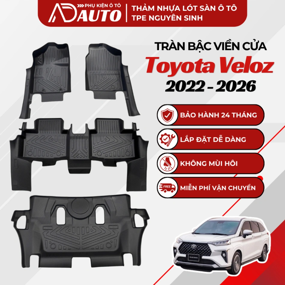 Thảm lót sàn ô tô TPE Toyota Veloz 2022 – 2026